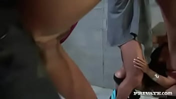 Preview 2 of Mustribatio - Gilda Roberts and Kathy Campbel Prison Orgy