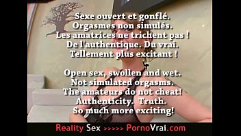Preview 1 of Legs Spread Tits Tied - FRENCH amateur Evy adore la sodomie