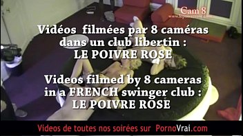 Preview 1 of Teen Do Prone - FRENCH amateur Hidden cam in a swinger club! part 6