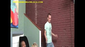 Preview 1 of Cum Creampie Shemale - Black Jizz For Blonde Mom