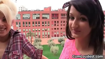 Preview 2 of Dirty Young - Cute brunette and blonde babes get their