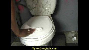 Preview 2 of Masseur Tantra - Hot girl sucking big white cock through a gloryhole 2