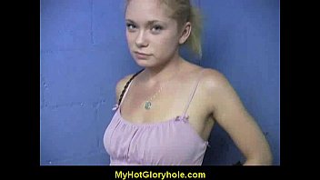 Preview 2 of Tgirl Futanari Massage - Hot girl sucking big white cock through a gloryhole 27