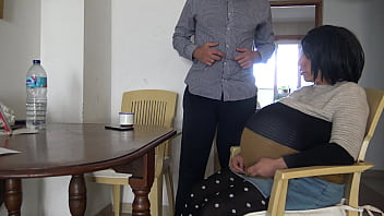 Preview 1 of Own Cum Licking - Mature pregnant stepmother let&#039_s me fuck her ass