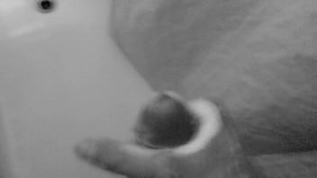 Preview 4 of Clit Hard Forced - Shower cumshot solo
