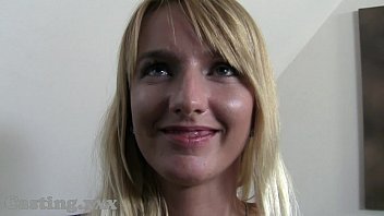 Preview 2 of Bige Boom Mom - Casting Skinny blonde fucks in interview