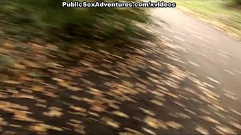 Preview 1 of Scene Vidio Sasha Grey - Brunette in hot public sex