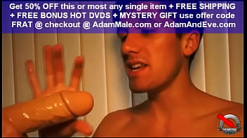 Preview 2 of The Horse Porn Doghter Video - The AdamMale.com SO REAL 8 -Inch Big Realistic Dildo for Men Sex Toy Review