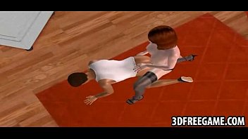 Preview 3 of Cam Girls Famosas Hd - He is getting his asshole pounded by a 3D redhead with a strapon