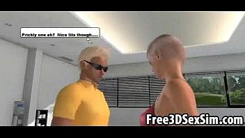 Preview 1 of Doctor While Checkup - Sexy 3D cartoon honey motivates her man to work out