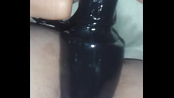 Preview 3 of Mom Dad Me In The Foursome - Jimena Simpson- Tranny fucking black dildo