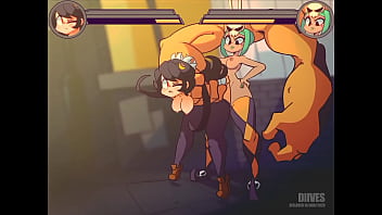 Preview 2 of Ftvgirls Jacky - Cerebella se folla a Filia en una &quot_Pelea callejera&quot_ Animaci&oacute_n de Diives