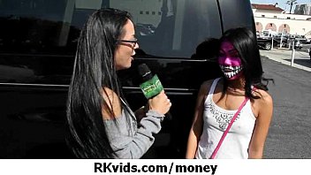 Preview 1 of Teen Lesbian Naked Caught - Money Talks - Sexy girl fucking 9