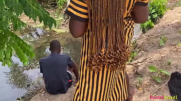 Preview 1 of Massage Porn Jepan - Outdoor stroll with babe. Fuck her in the river Yard