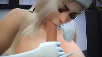 Preview 4 of French Crystal - Xsims 4 Milo open his gift and get his dick suck