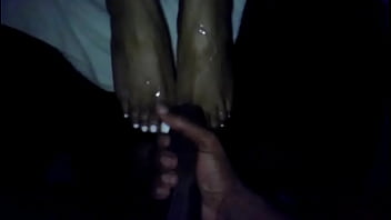 Preview 4 of Russian Job Woman Svetlana - ebony footjob cum blast