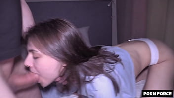 Preview 4 of Book Xxx Hd - Netflix and Chill Escalated Quickly - Couch Potato Girlfriend Gets Wildly Penetrated