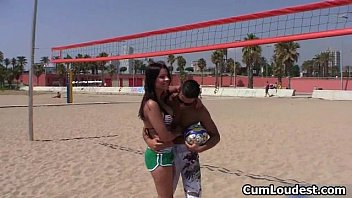 Preview 2 of Old Gym Movies - Sexy brunette babe gets horny showing