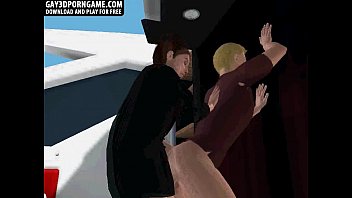 Preview 4 of 54 Years - 3D cartoon hunk sucks cock and gets fucked on a boat