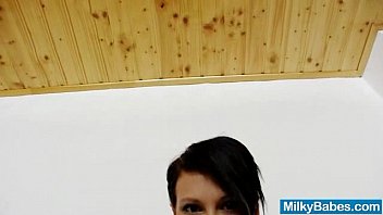 Preview 2 of Pussy Eating Lonetime - Big natural tits whipped cream covered
