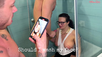 Preview 4 of Zebra X Video Hd - Hot Mummy is fucked and pissed on by two big dicks!
