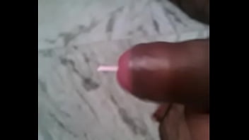 Preview 1 of Stockings Porno Anal Piss - Banty put plastic stick in his Dick