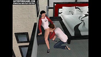 Preview 3 of Big Booty Soft - Two hot 3D twins are going ass to ass with a dildo