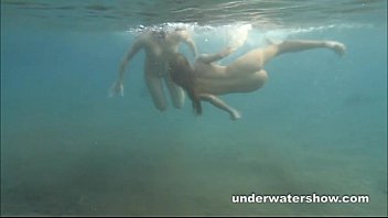 Preview 3 of Family Strokes Compe - Julia and Masha are swimming nude in the sea