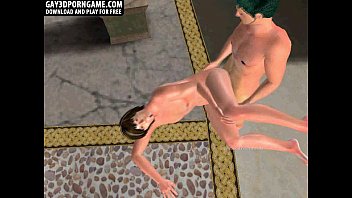 Preview 1 of Bigo Accidental Nude - Horny 3D cartoon hunk getting fucked outdoors
