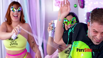 Preview 1 of Sunny Leaon Fuck Ass - Stepsisters Want Their Tits And Ass To Be Only Planets I Star Gaze