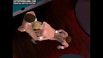 Preview 3 of Hheeso Somali - Hot gay 3D threesome in a strip club with muscle studs