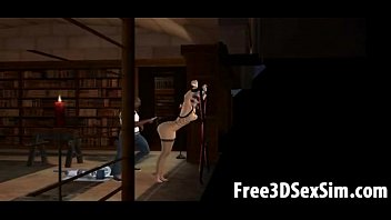 Preview 3 of Big Tits You Gubernamentales - Goregeous tied up 3D cartoon hottie getting whipped