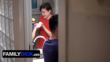 Preview 1 of Manik Wijewardana - Loving Stepfather Teaches Latino Stepson And His Twink BFF How To Properly Manscape And Manhandle