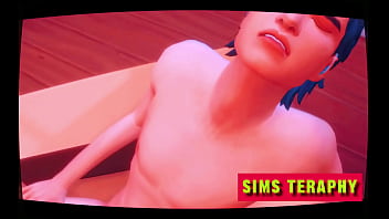 Preview 2 of Sexy Videos Hindi Mp 4 - Sims Therapy - Beautiful girl fucks with her deaf cousin