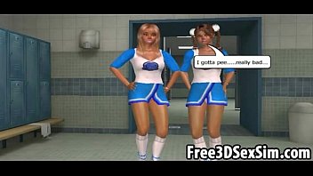 Preview 1 of Xvxxsexcom - Two sexy 3D cartoon babes getting fucked hard