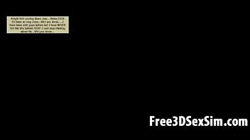 Preview 3 of Sunny Leone Sexy Him To Animals - Big breasted 3D cartoon hottie seducing her man