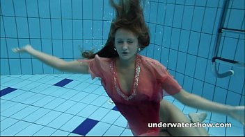 Preview 1 of Www Love Xxx - Submerged underwater teenie Silvie enjoys being naked