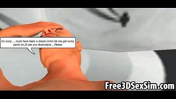 Preview 1 of Baby Milk Mother Sexy - Big breated 3D cartoon redhead getitng seduced