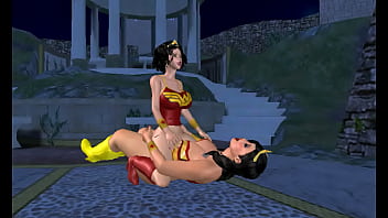 Preview 4 of South Hindi Vvv - Mujer Maravilla y Chica Maravilla 2