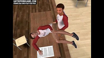 Preview 2 of Tube Sex Diary Ulfa - Horny 3D cartoon stud getting fucked after class