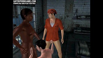Preview 3 of Tube Porn Sex And Dance - 3D prisoner having a steamy interracial threeway