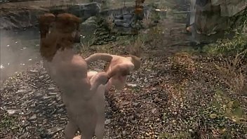 Preview 3 of Skinny Teen Rides Cock - Skyrim Porn Parody