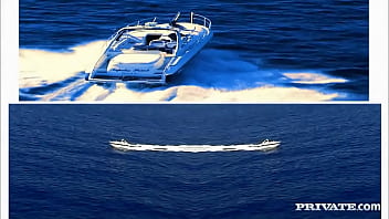 Preview 1 of Scete Moves - Aletta Ocean Rides on a Speed Boat and It Makes Her Super Horny