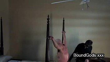 Preview 4 of My Teen Sister Naked - Two gays fuck two bound with leather masks gays