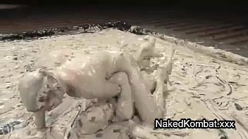 Preview 3 of Wwvidio Xxcom - Two gays in mud wrestling match with very good skils