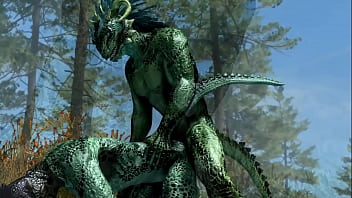 Preview 2 of Peehole Porn - Frost the Argonian rails a twink