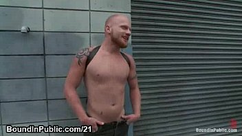 Preview 1 of Koal Molik Xxx Video Pron - Bound gay humiliated in front of crowd