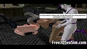 Preview 4 of Aksi 69 - Two sexy 3D cartoon babes get fucked by the joker