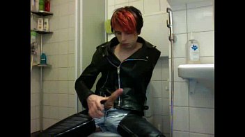 Preview 3 of Julia From Ukraina E - Boy - leather jerk-off