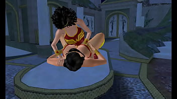 Preview 1 of Mallu Porn Vudeo - Mujer Maravilla y Chica Maravilla